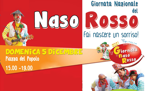 Giornata del naso rosso 2021 - 5 dicembre, piazza del Popolo, Orvieto
